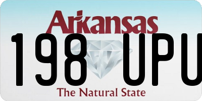 AR license plate 198UPU