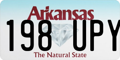 AR license plate 198UPY
