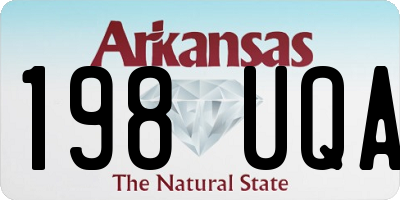 AR license plate 198UQA