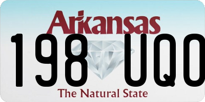 AR license plate 198UQO