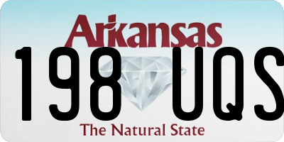 AR license plate 198UQS