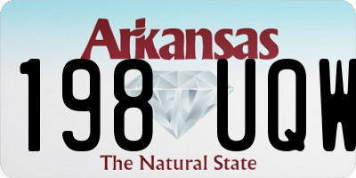 AR license plate 198UQW