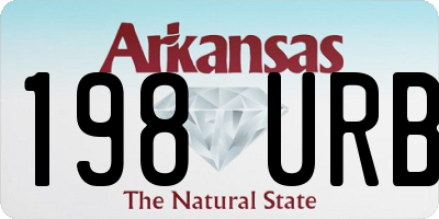 AR license plate 198URB