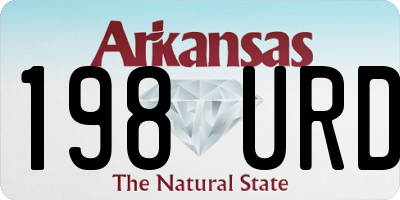AR license plate 198URD