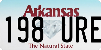 AR license plate 198URE