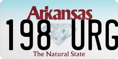 AR license plate 198URG