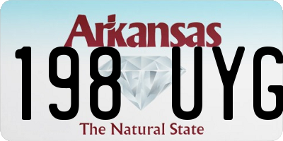 AR license plate 198UYG