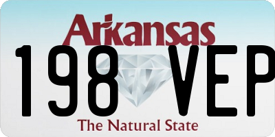 AR license plate 198VEP