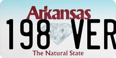AR license plate 198VER