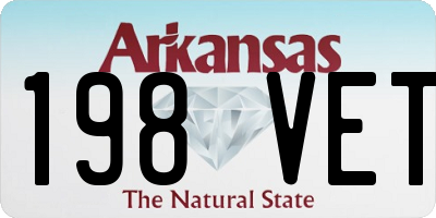 AR license plate 198VET