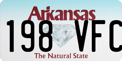 AR license plate 198VFC