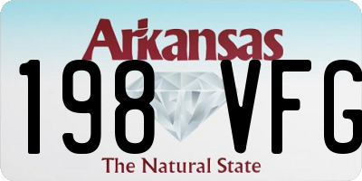 AR license plate 198VFG