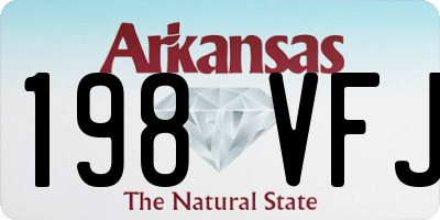 AR license plate 198VFJ