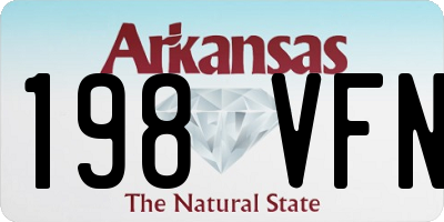 AR license plate 198VFN