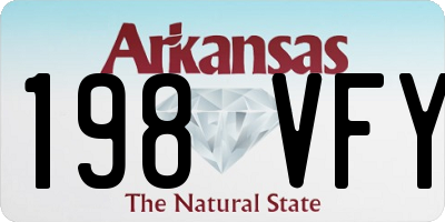 AR license plate 198VFY