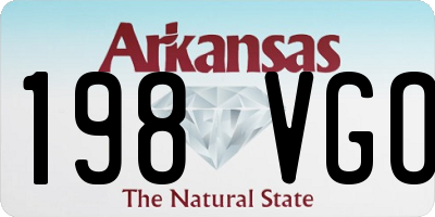 AR license plate 198VGO