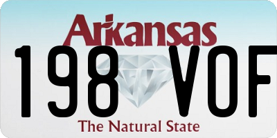 AR license plate 198VOF