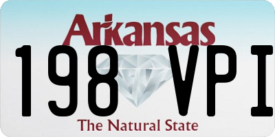AR license plate 198VPI