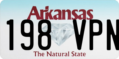 AR license plate 198VPN
