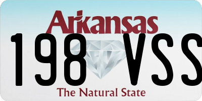 AR license plate 198VSS