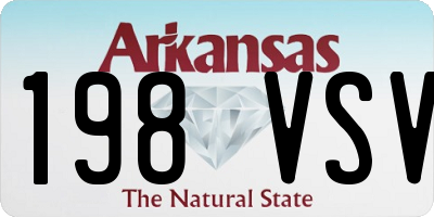 AR license plate 198VSV