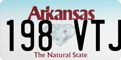 AR license plate 198VTJ