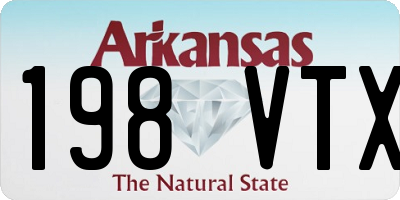 AR license plate 198VTX