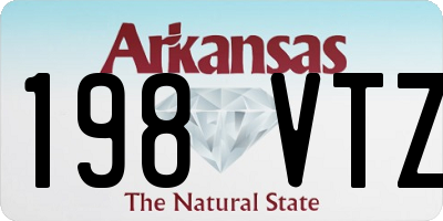 AR license plate 198VTZ