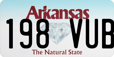 AR license plate 198VUB