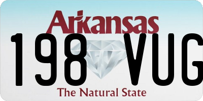 AR license plate 198VUG