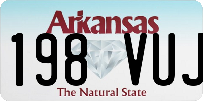 AR license plate 198VUJ