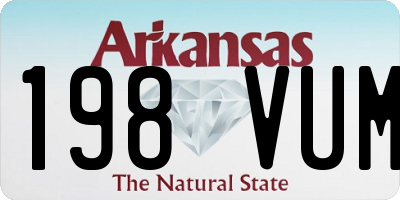 AR license plate 198VUM