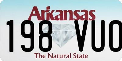 AR license plate 198VUO