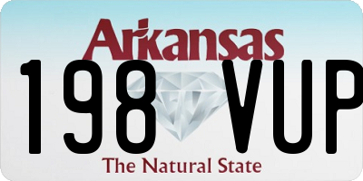 AR license plate 198VUP