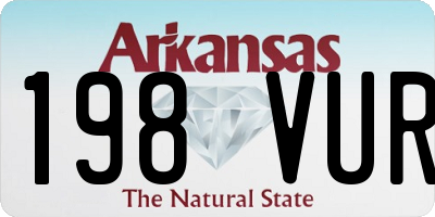 AR license plate 198VUR