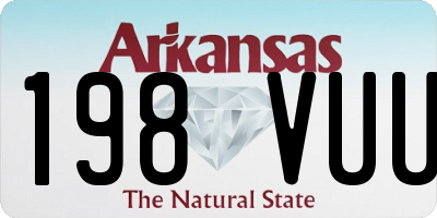 AR license plate 198VUU