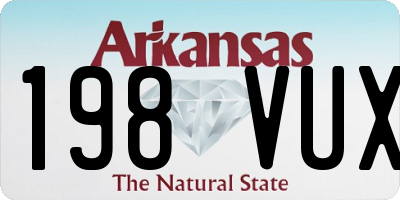 AR license plate 198VUX