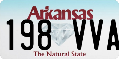 AR license plate 198VVA