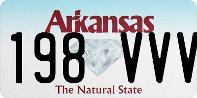 AR license plate 198VVV