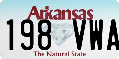 AR license plate 198VWA