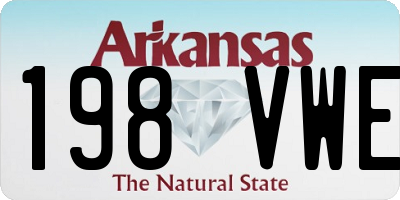 AR license plate 198VWE