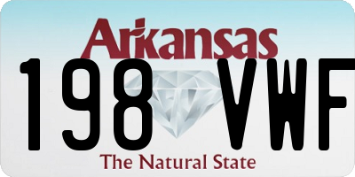 AR license plate 198VWF