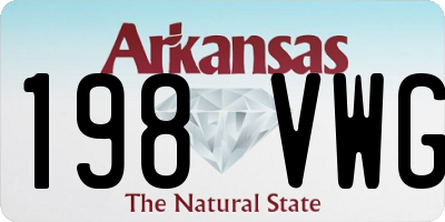 AR license plate 198VWG