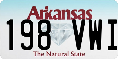 AR license plate 198VWI