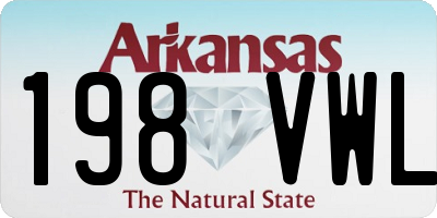 AR license plate 198VWL
