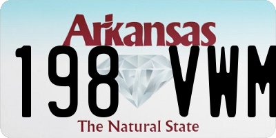 AR license plate 198VWM