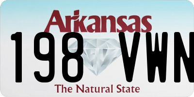 AR license plate 198VWN
