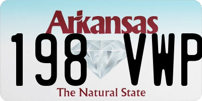 AR license plate 198VWP
