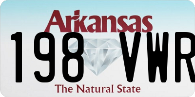 AR license plate 198VWR
