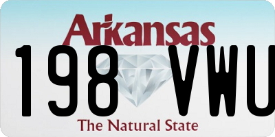 AR license plate 198VWU